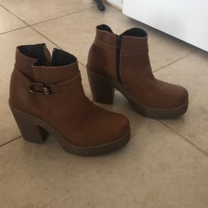 Cute brown booties